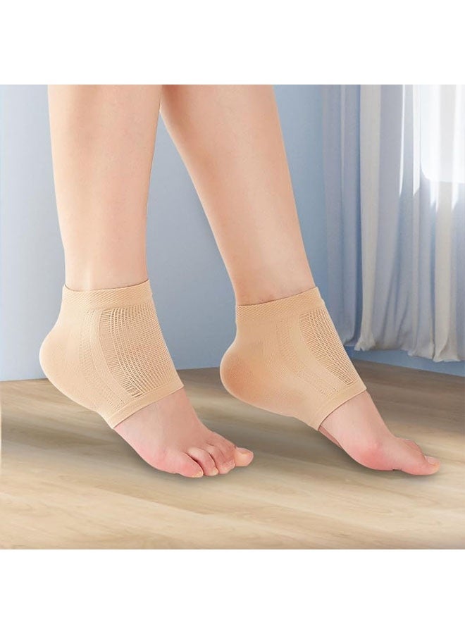 زوج واحد من أكمام دعم وتر أخيل، كم ضغط مبطن لتخفيف التهاب وتر أخيل وكعب هاغلوند، جوارب جل للكعب وواقيات للكعب لتخفيف التهاب الجراب - Image 4